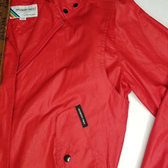 Vintage Members only Jacket 80's Racer rainbow tag - Picture 4 of 8